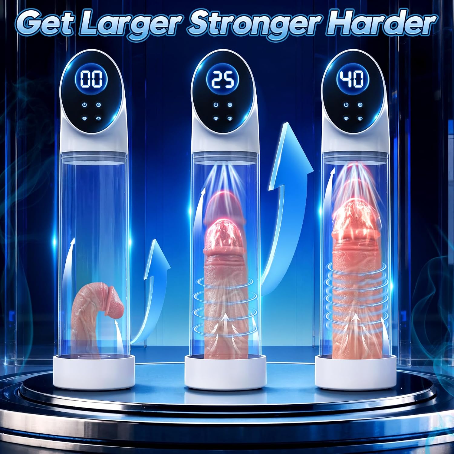 Penis Pump Sex Toys for Men - Male Masturbator Electric Penis Pump Male Sex Toys, 2 in 1 Automatic Dick Pump Masturbator with 6 Suction Modes Cock Ring, Penis Extender Adult Sex Toys for Men Pleasure