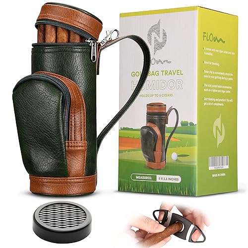 Cigar Humidor -Cigar Accessories with Cigar Cutter and Cigar Humidifier-Cigar