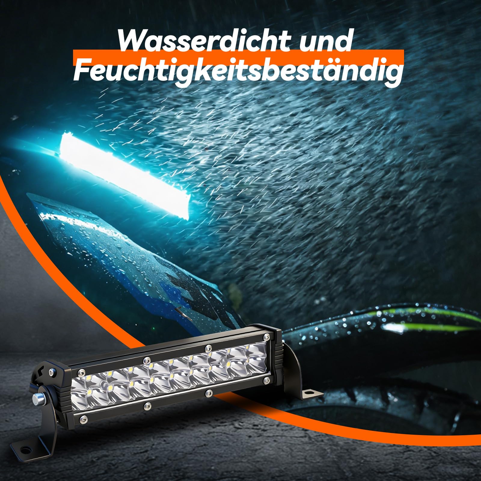 BIUGERCN Focos LED para motocicleta, lámpara para moto de cross, faro delantero kit de luces de conducción de 22mm, manillar universal para CRF XR EXC XC TE FE KLX PW 50cc 80cc