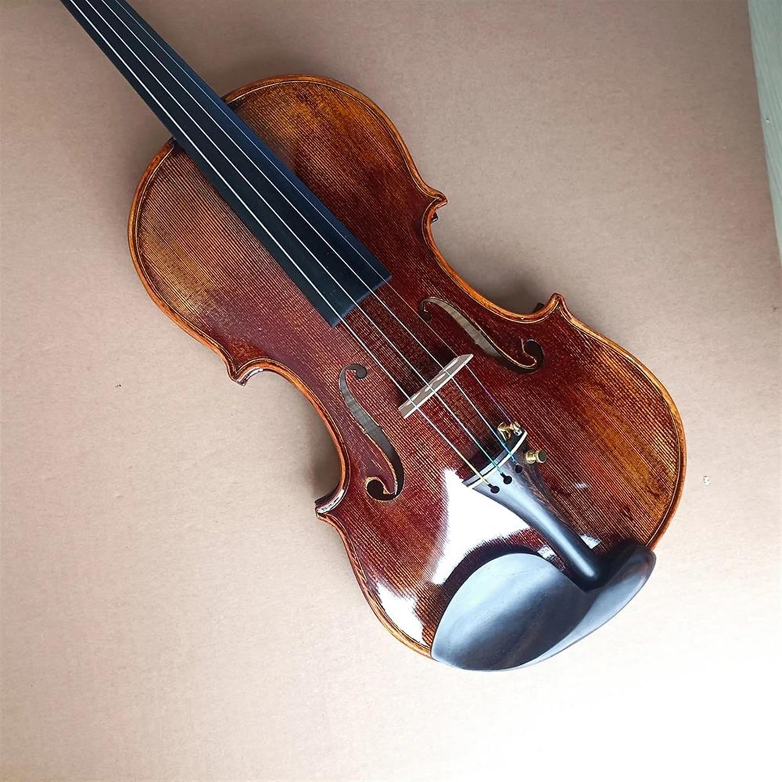 Violine Violine 4/4 Dunkelbraun Farbe Professionell