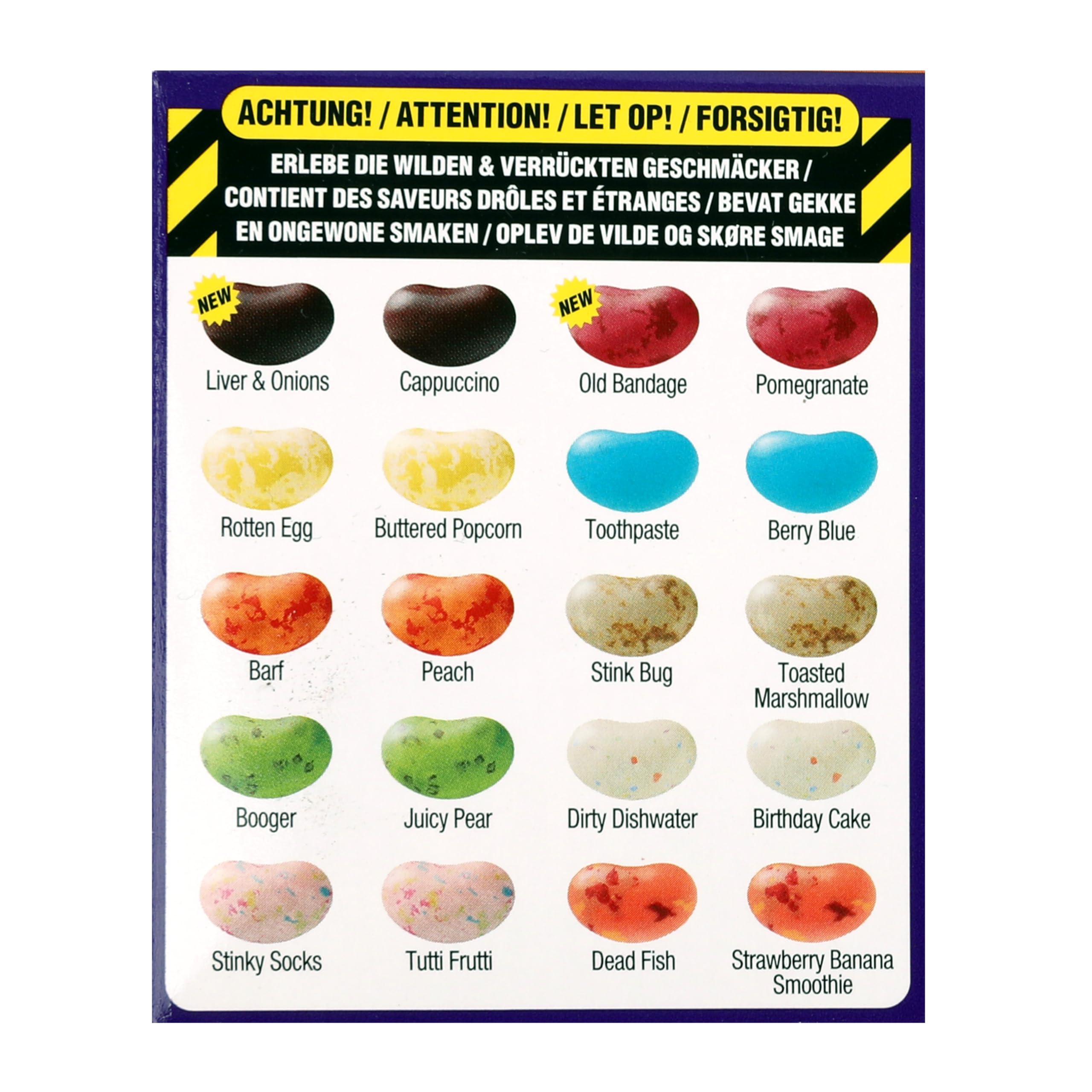 Jelly Belly Bean Boozled Set - Ruota della fortuna + Flaming Five edizione calda e Extreme Special Edition 2x 100g und 1x 125g