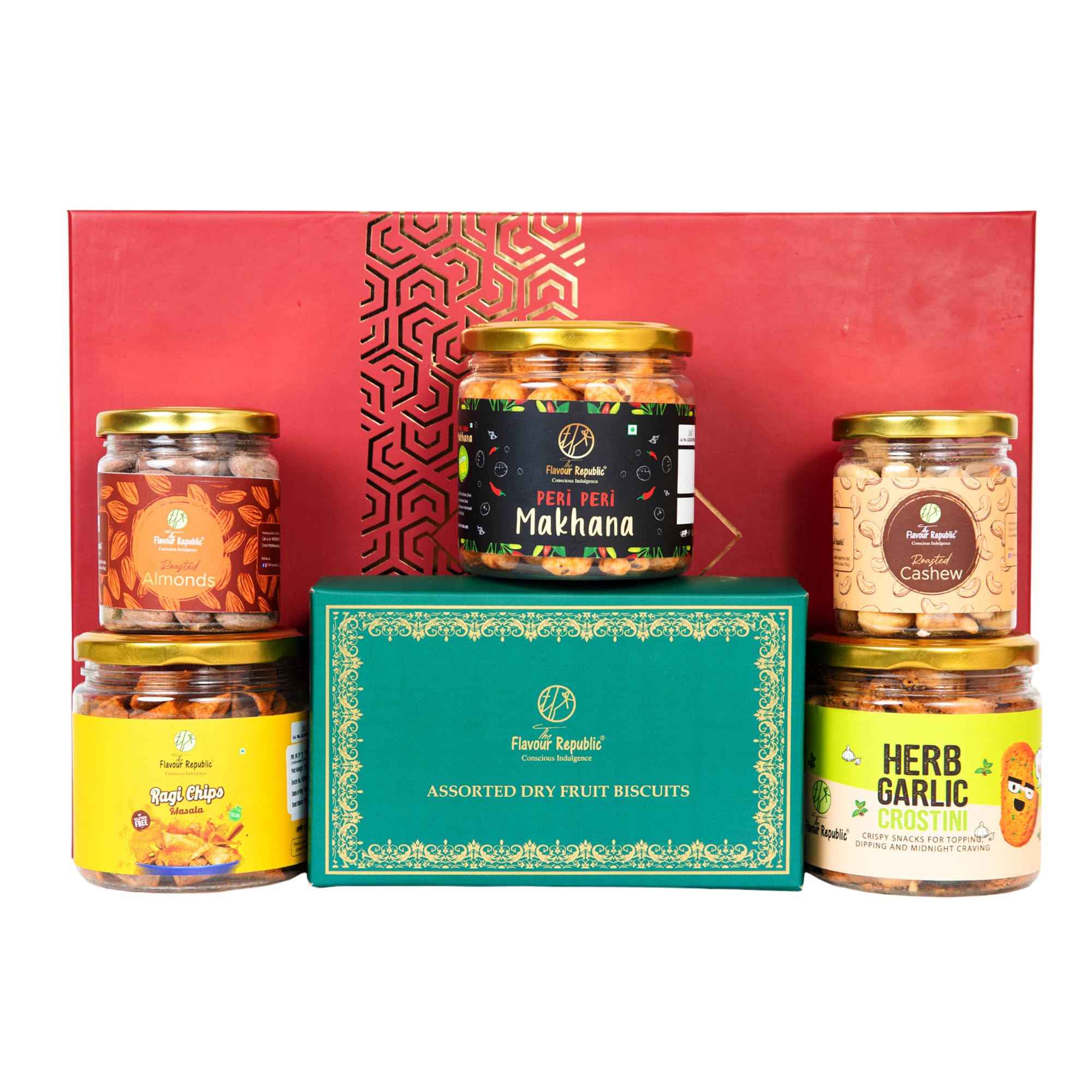 The Flavour Republic Premium Festive Delight Gift Hamper Combo Box | Bhai Dooj Hamper | Assorted Dryfruit Cookies Biscuits |Birthday/ Anniversary | Diwali Friends & Family Gifts | Corporate Gifting | Gourmet Snack Box (B0CK6PCQS5) Amazon Price History, Amazon Price Tracker