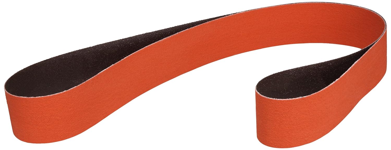 3M Cloth Belt 977F, Ceramic Grain, Wet/Dry, 2" Width x 72" Length, 36 Grit (Pack of 50)