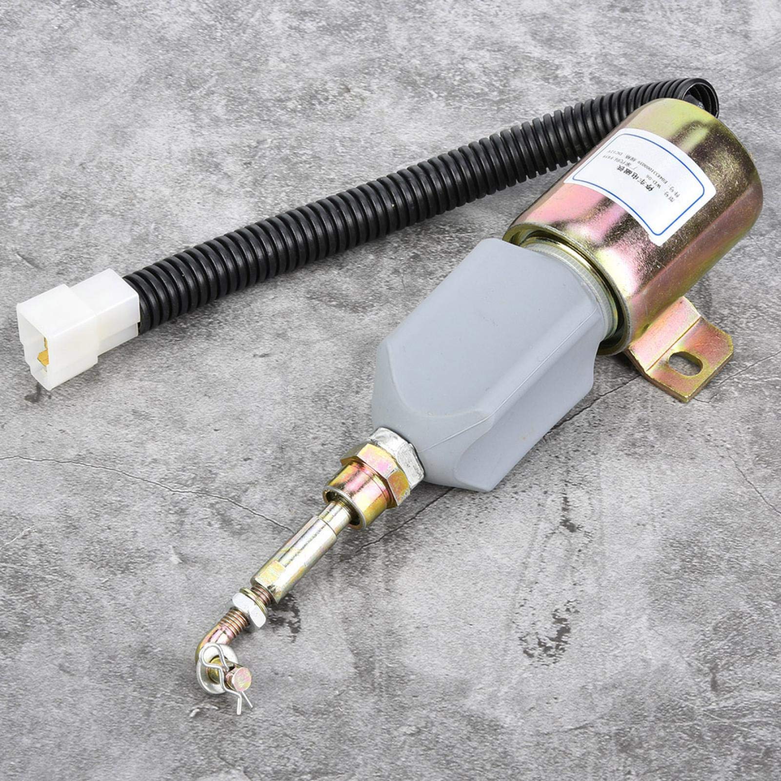 TOSD-03-002 Elettrovalvola spegnimento fiamma Solenoide arresto carburante per motore diesel per comando interruttore elettrovalvola E0483310000039 Elettrovalvola arresto carburante 12V