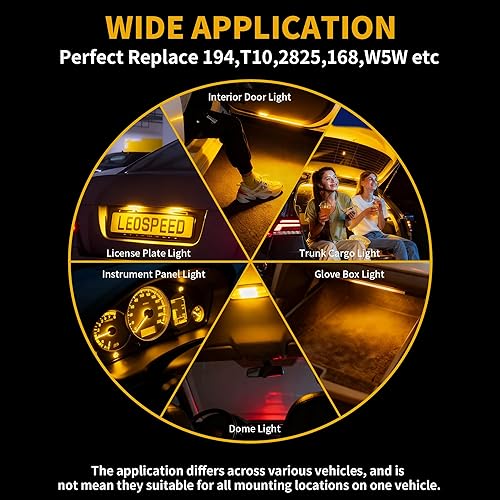 Miniatura 120 de Yorkim Bombilla LED 7440, luces rojas brillantes, bombillas LED T20, 7443 LED, 7441 LED, W21W LED, 7444 bombillas, para luz de marcha atrás/de Rojo