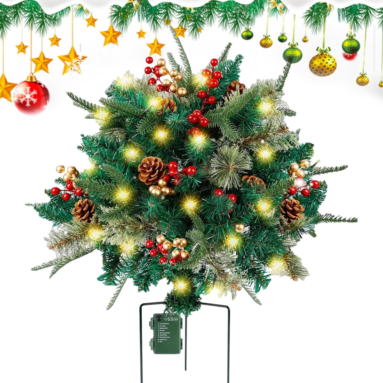 Árbol de Navidad con estaca Decoración luminosa para celebración estacional