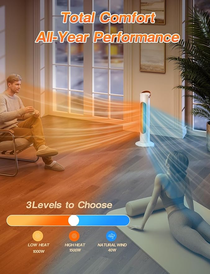 Calefactor Eléctrico Portátil Convector 1500W 120V miniatura 6