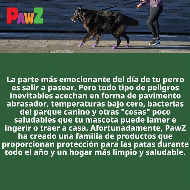 Foto 8 de 8 de Pawz Dog - Botas para perros Verdes
