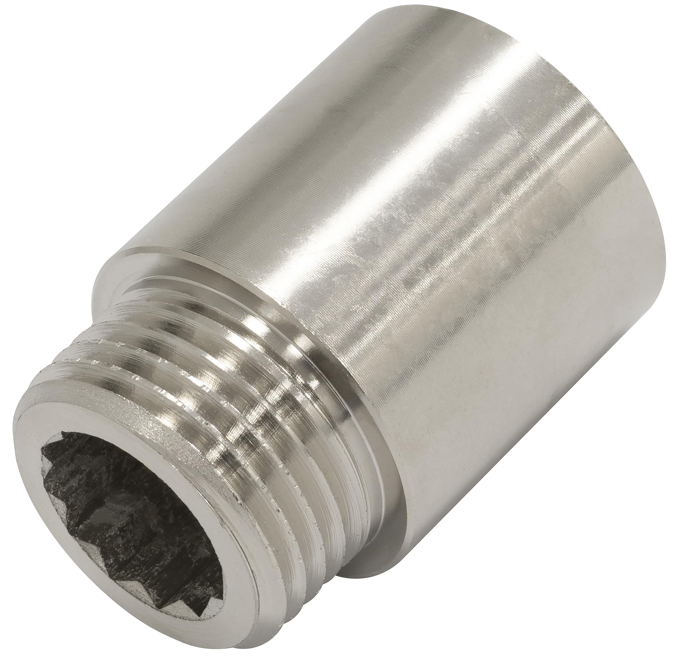 AERZETIX - Racor Prolongación de Unión Recto para Atornillar - Rosca Macho/Hembra 1/2" - Longitud 10mm - en Metal — view 13