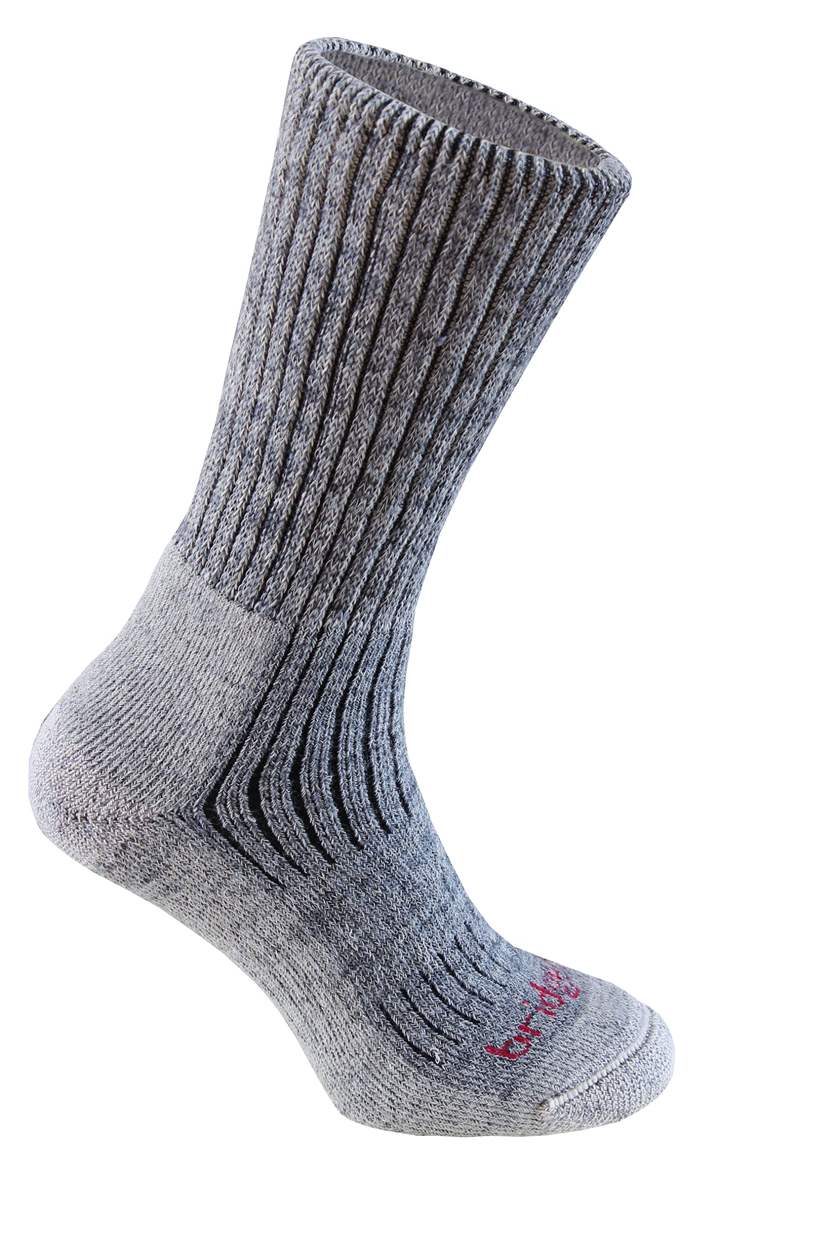 Bridgedale HIKE Midweight Merino Comfort Boot-Men's- X-Large-Stone Grey