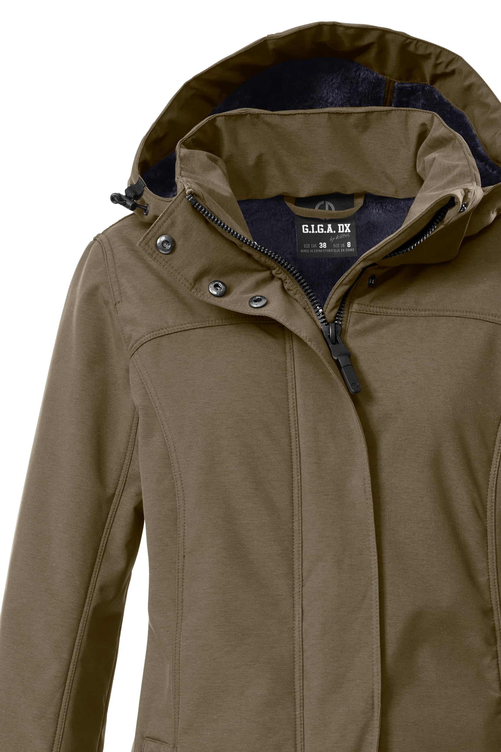 G.I.G.A. DX Damen Gw 36 Wmn Sftshll Prk Softshellparka mit abzippbarer Kapuze (1er Pack)