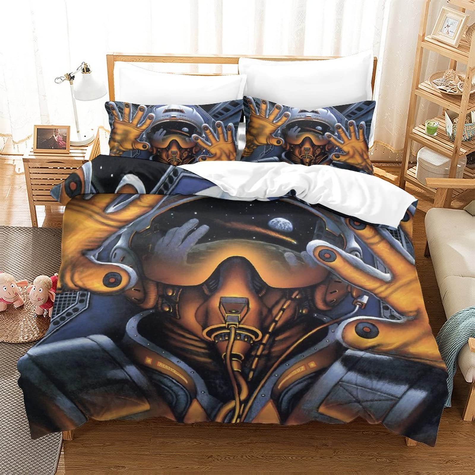 Parure de lit astronaute 3D pour transformer la chambre des ados en navette spatiale confort