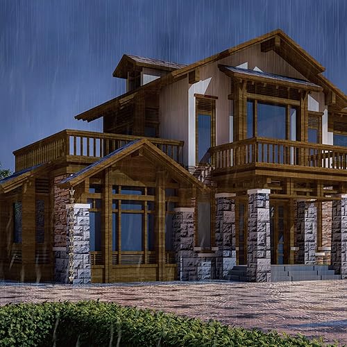 Miniatura 6 de Cadena de lluvia chapada en cobre de 8 pies para bajantes exteriores, atrapador de lluvia ajustable para canaletas de jardín, campanas de lluvia en