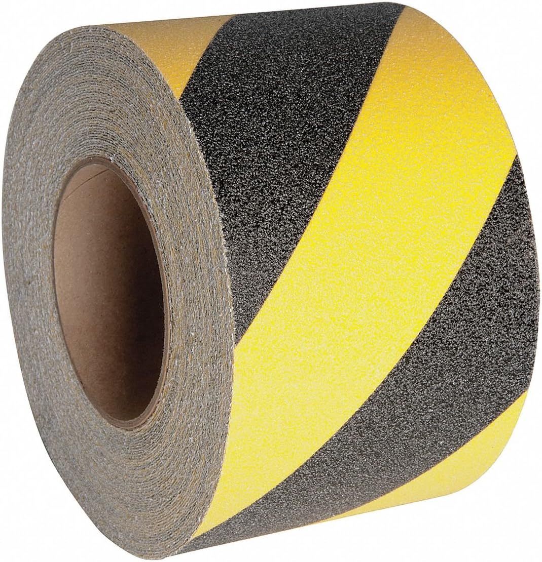 Anti-Slip Tread, Black/Yellow, 3 in x 60ft