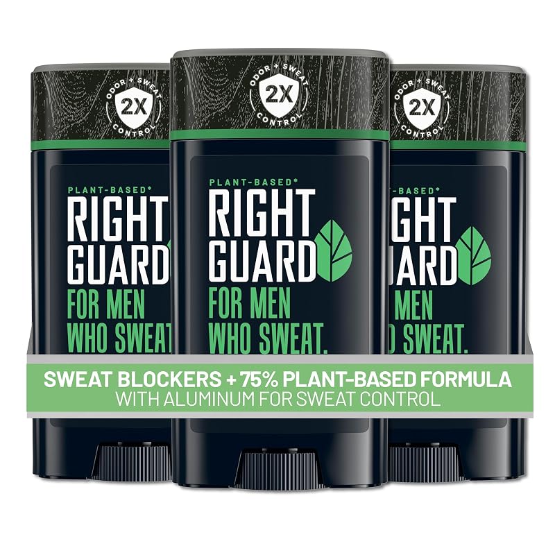 Desodorante antitranspirante Right Guard com fórmula de origem vegetal, Mountain Fresh, 2,6 oz, pacote com 3