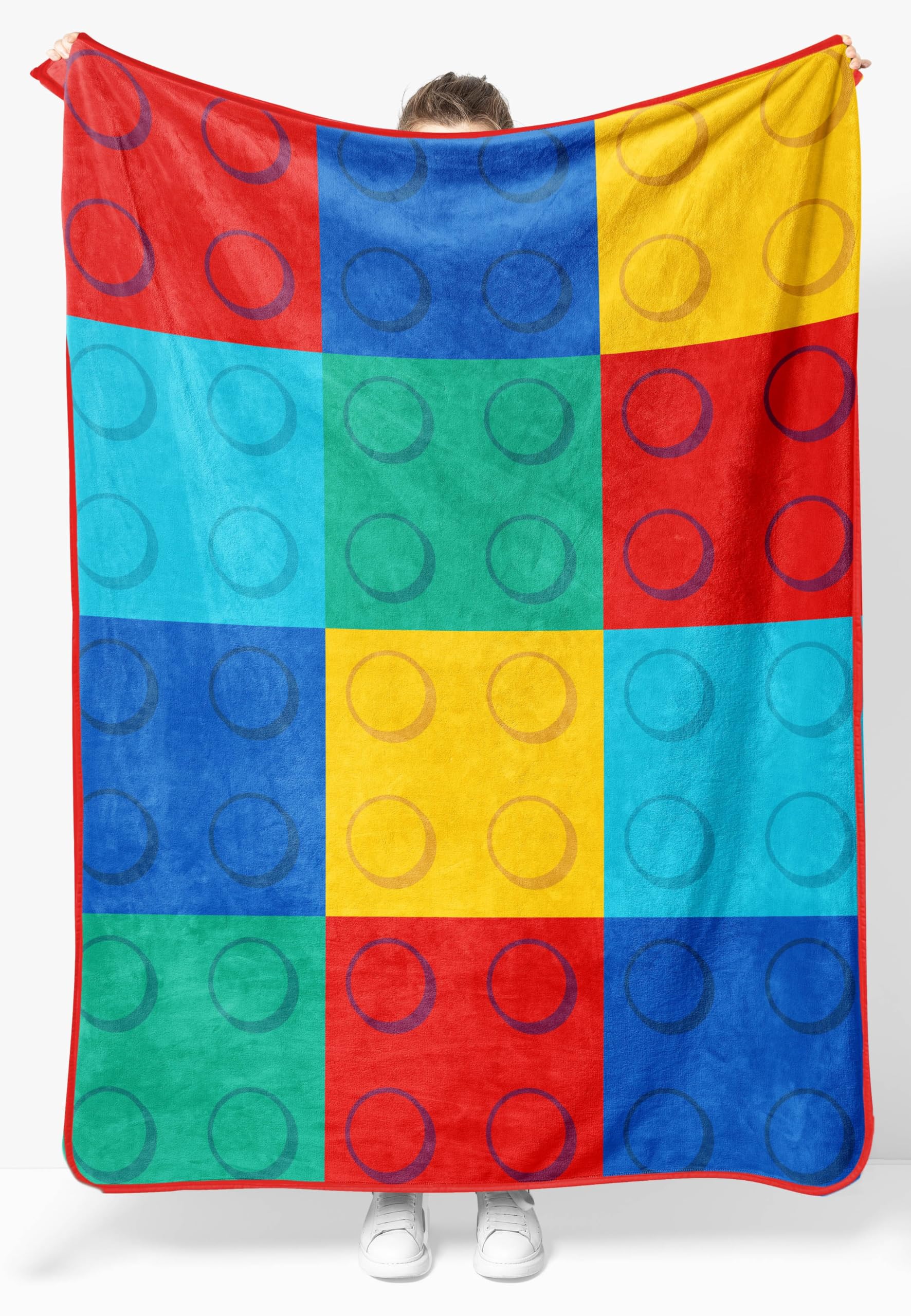 Jay Franco Kids Lego® Plush Throw Blanket – 117x152cm Soft & Cosy Fleece Throw for Bedroom & Sofa Décor, Official Licensed Product, Multi