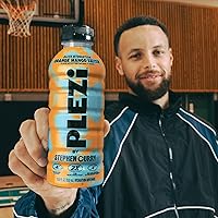 Vista 6 de PLEZi - Bebida de hidratación sabor naranja y mango de Stephen Curry - Bebidas deportivas con 2 veces más electrolitos - 500 mg de potasio, bajo