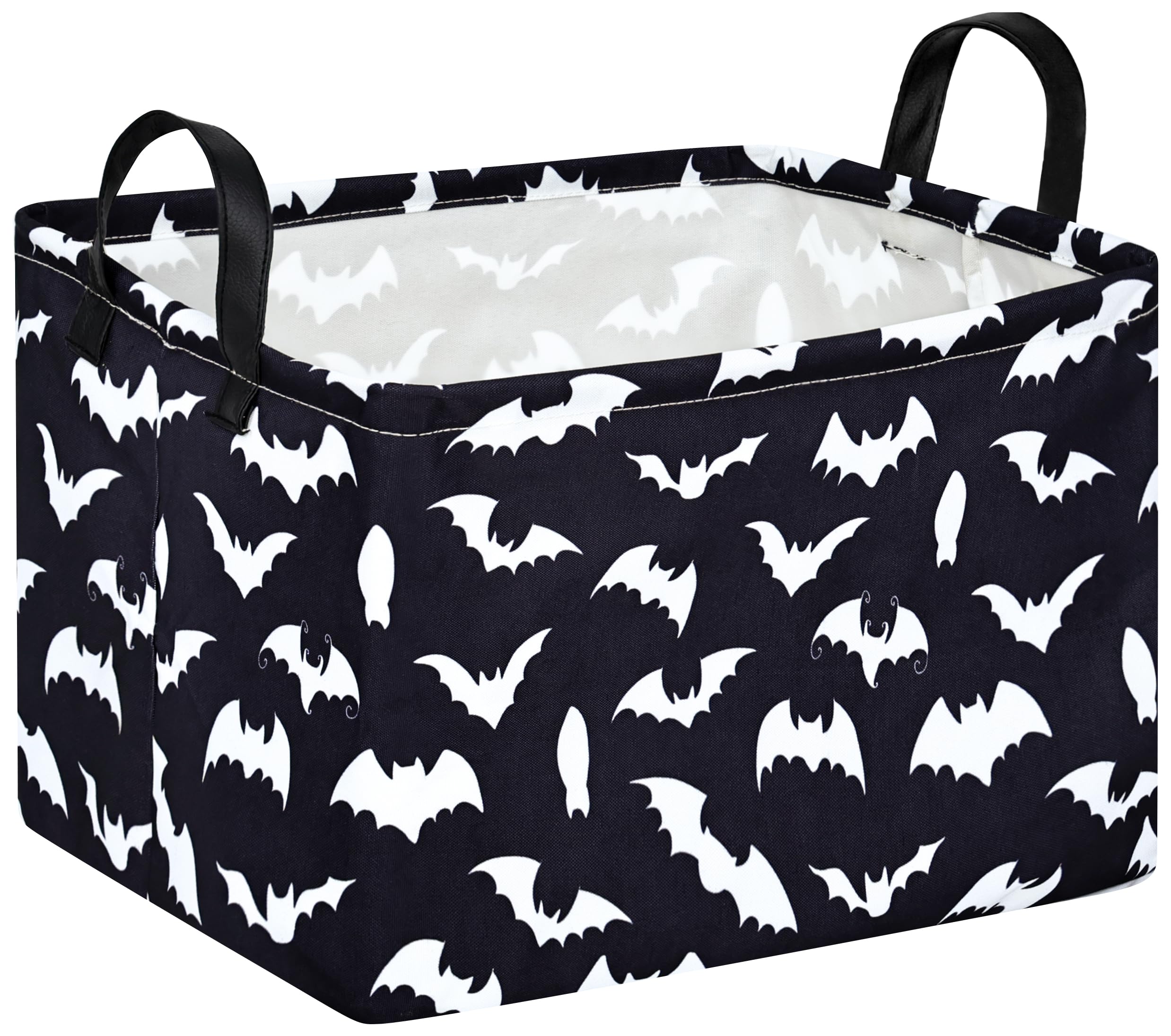 MAIZMZ Halloween Storage Basket Pumpkin Ghost Gift Basket for Kids Foldable Toy Box Waterproof Organizer Bin Laundry Nursery Hamper for Home Office Dorm Closet Shelf