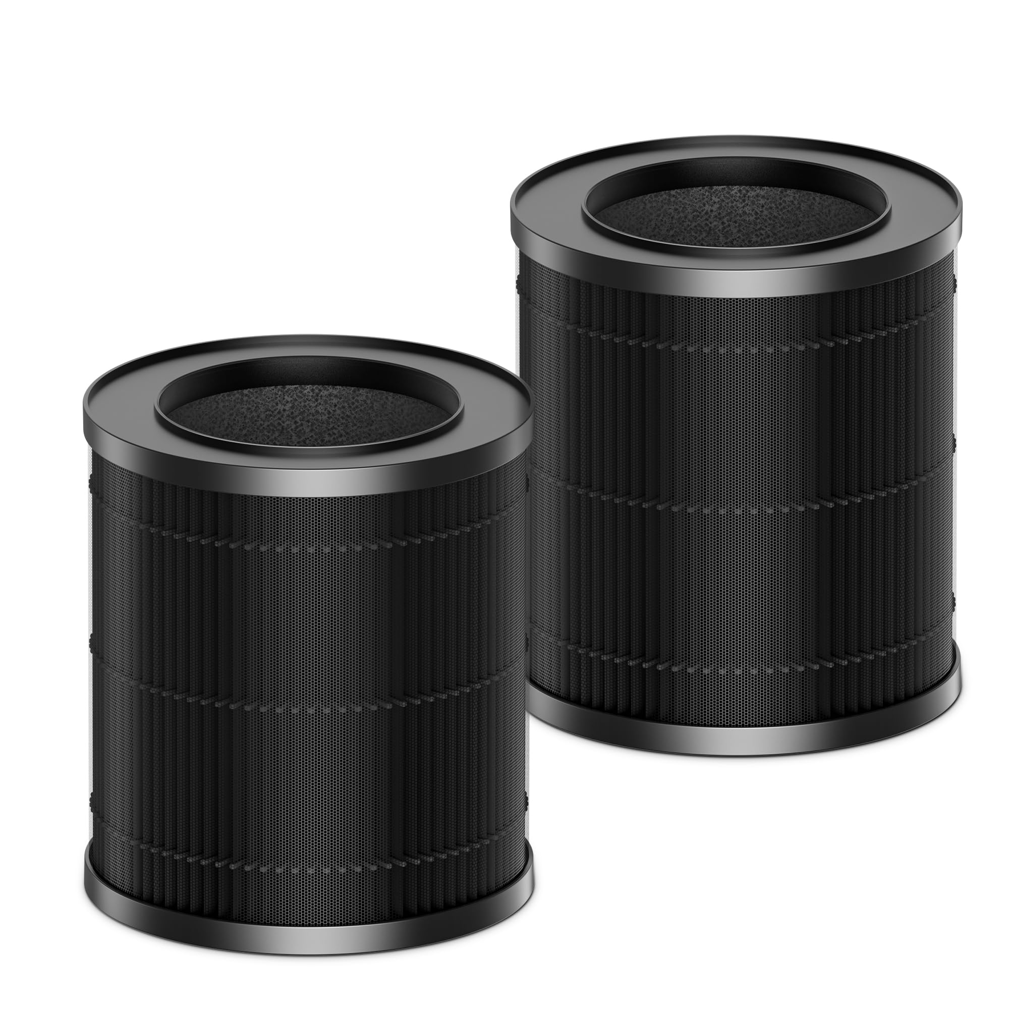 2 Pack MR2566 Air Purifier Replacement Filter for MR2566 Air Purifier, 3-in-1 HEPA Activated Carbon for 99.97% Air Pollutants, Smoke and Odor, Original Version