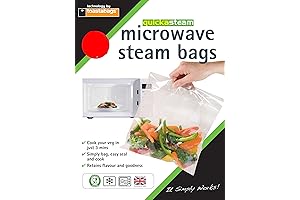 100 Pack Medium Microwave Bags for Steaming
