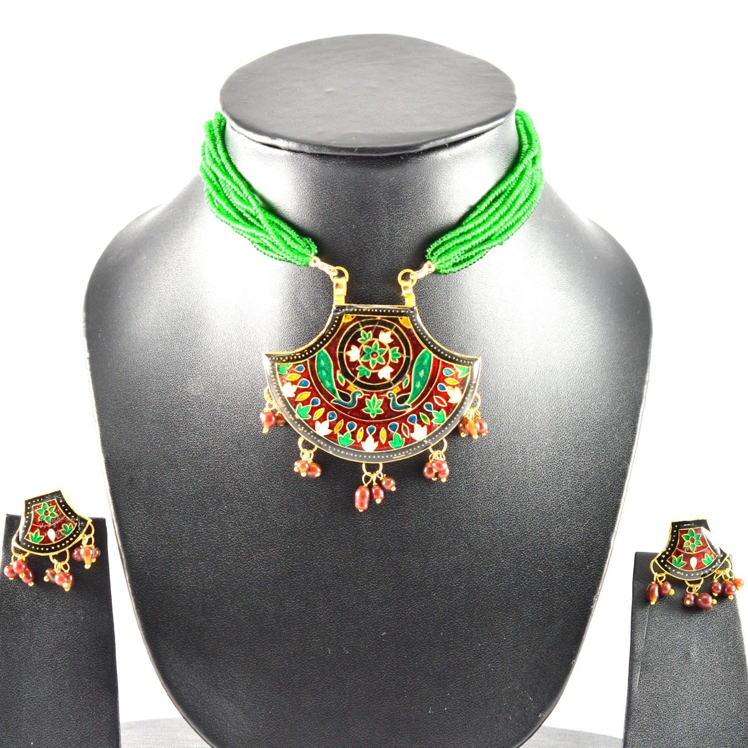 vidhya kangan Brooches for Women (Green) (nec516)-picture-17
