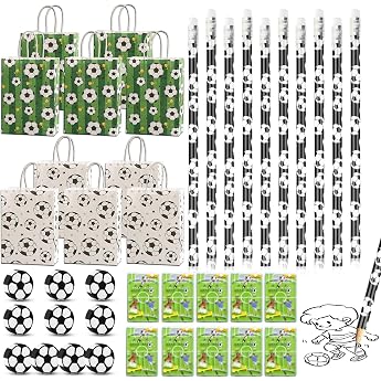 40 Piece Football Party Bag Boys Birthday Football Set