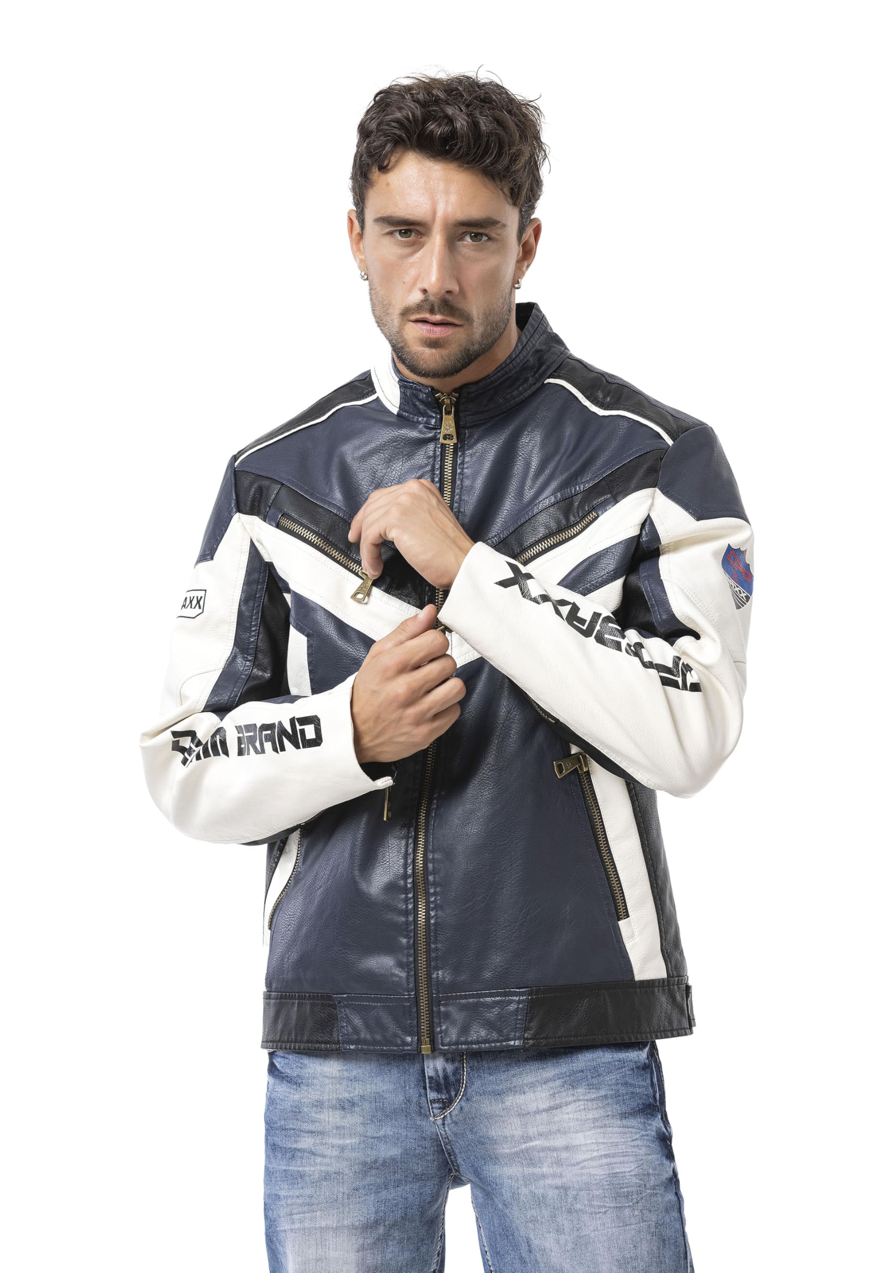 Cipo & Baxx Giacca invernale da uomo New Series – Elegante giacca invernale dal design moderno con calda fodera interna, cappuccio rimovibile e dettagli funzionali per le giornate fredde