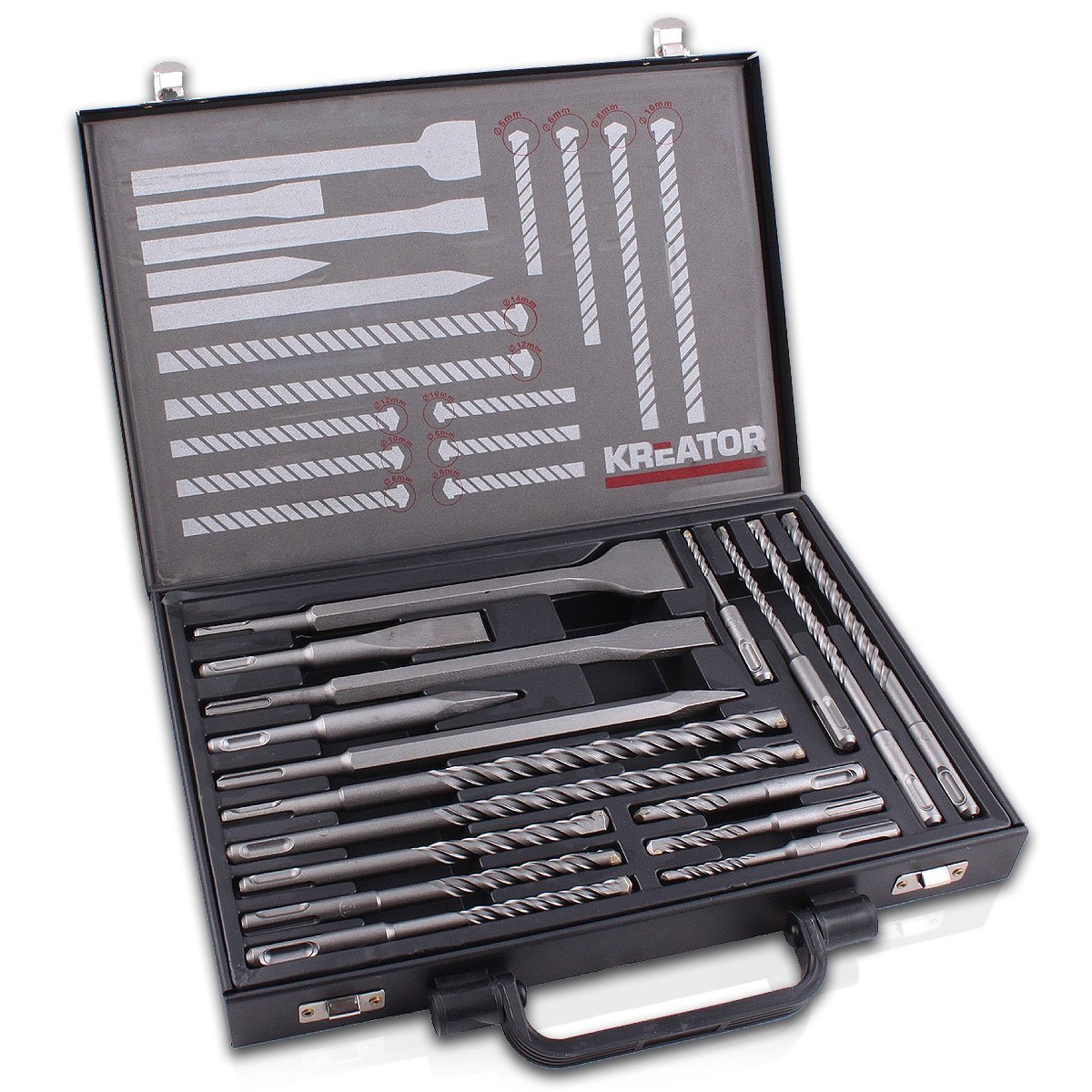 KREATOR KRT012801 - Set brocas y cinceles 17 piezas