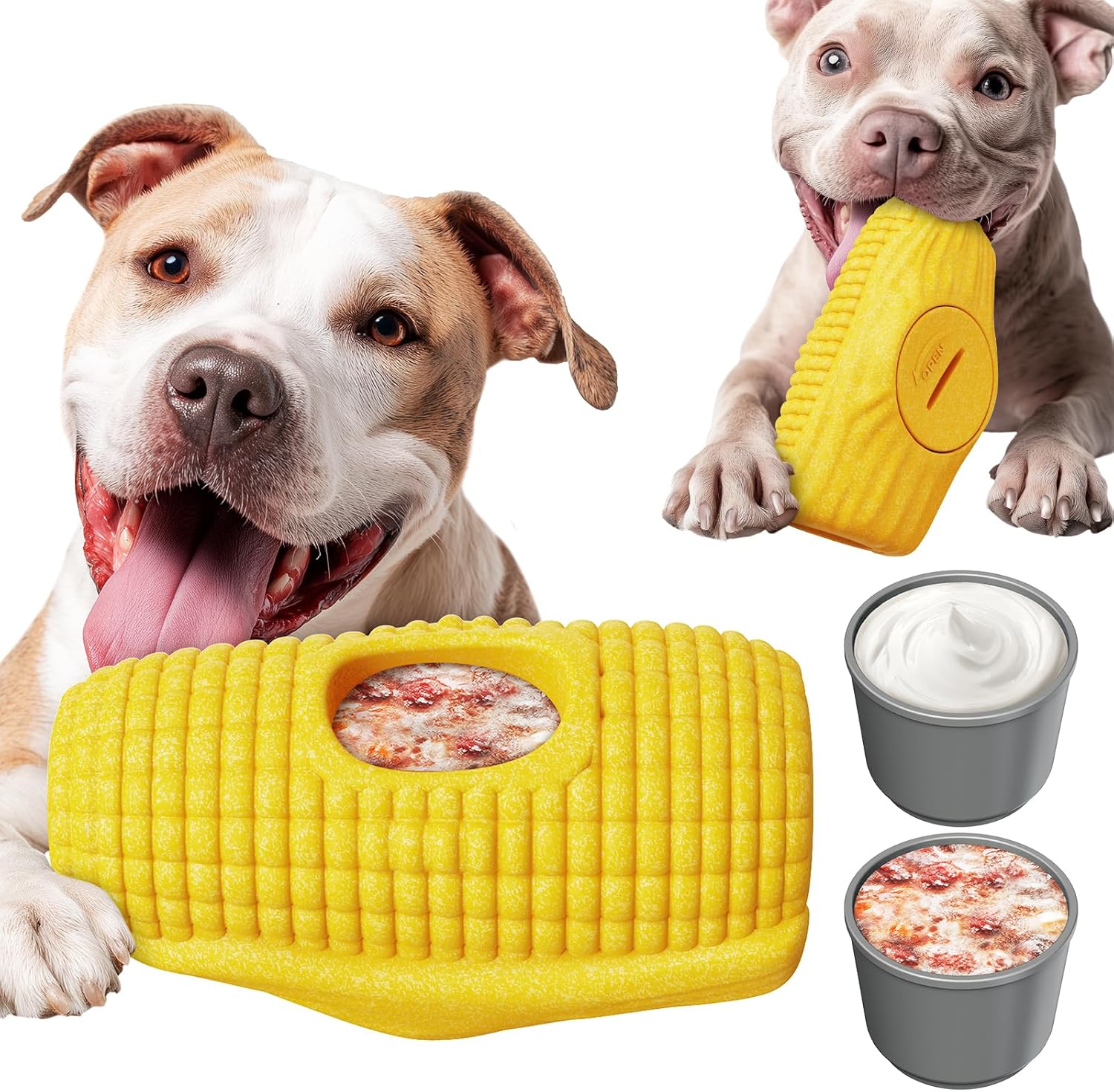 Indestructible Chew Toy for Large Dogs: Interactive Corn Stick