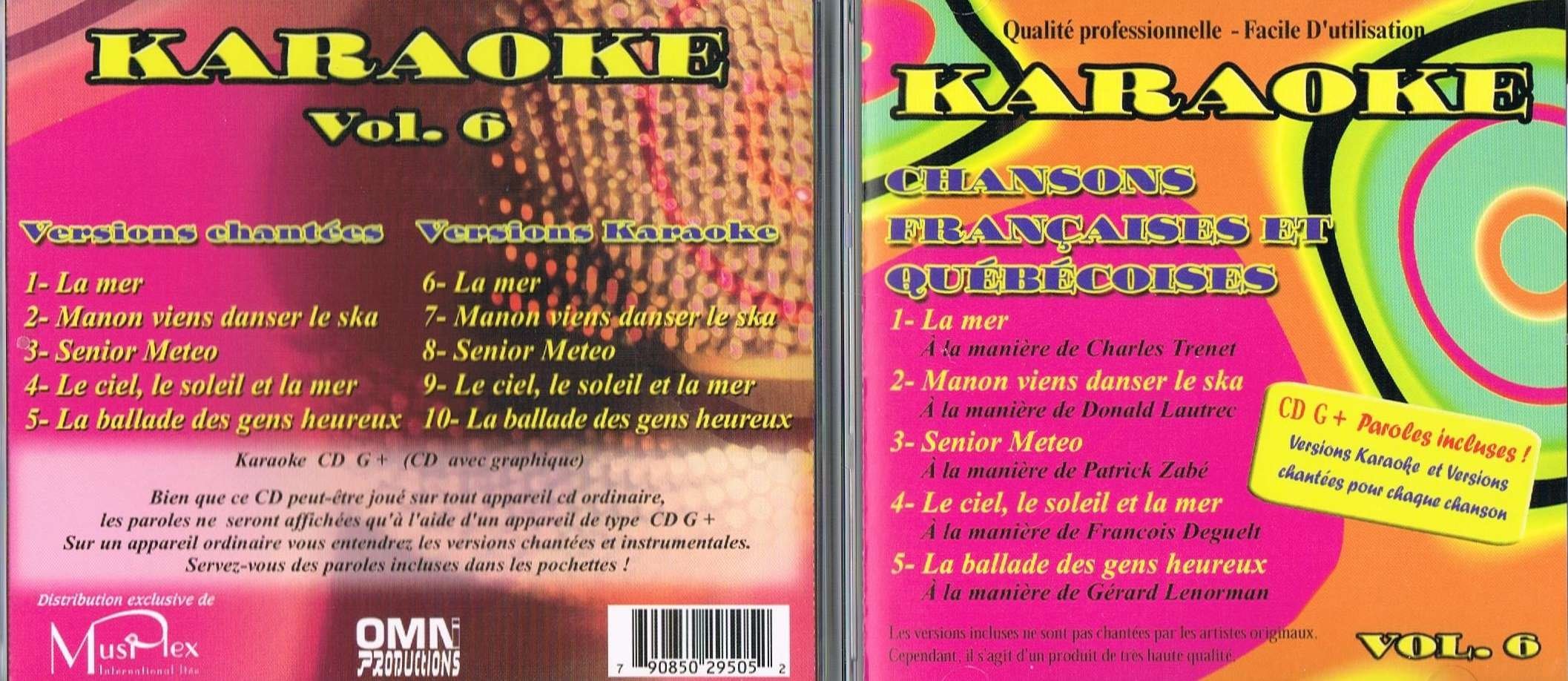 Karaoke Vol.6 [Audio CD]