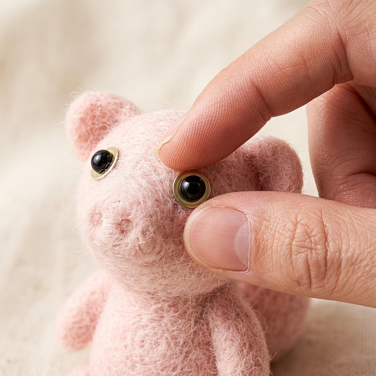 Wakauto 200pcs Toy Safety Eyes for DIY, 6mm Crochet Stuffed Animals Eyes image 4