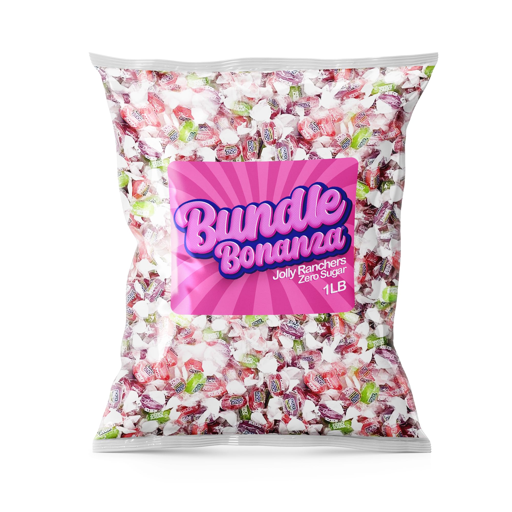 Jolly Rancher ZERO SUGAR Assorted SUGAR-FREE BULK Candy (1LB) W/Bundle Bonanza Candy