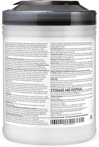 Miniatura 2 de Sani-Cloth AF3 Toallitas desinfectantes desechables sin alcohol  160 toallitas