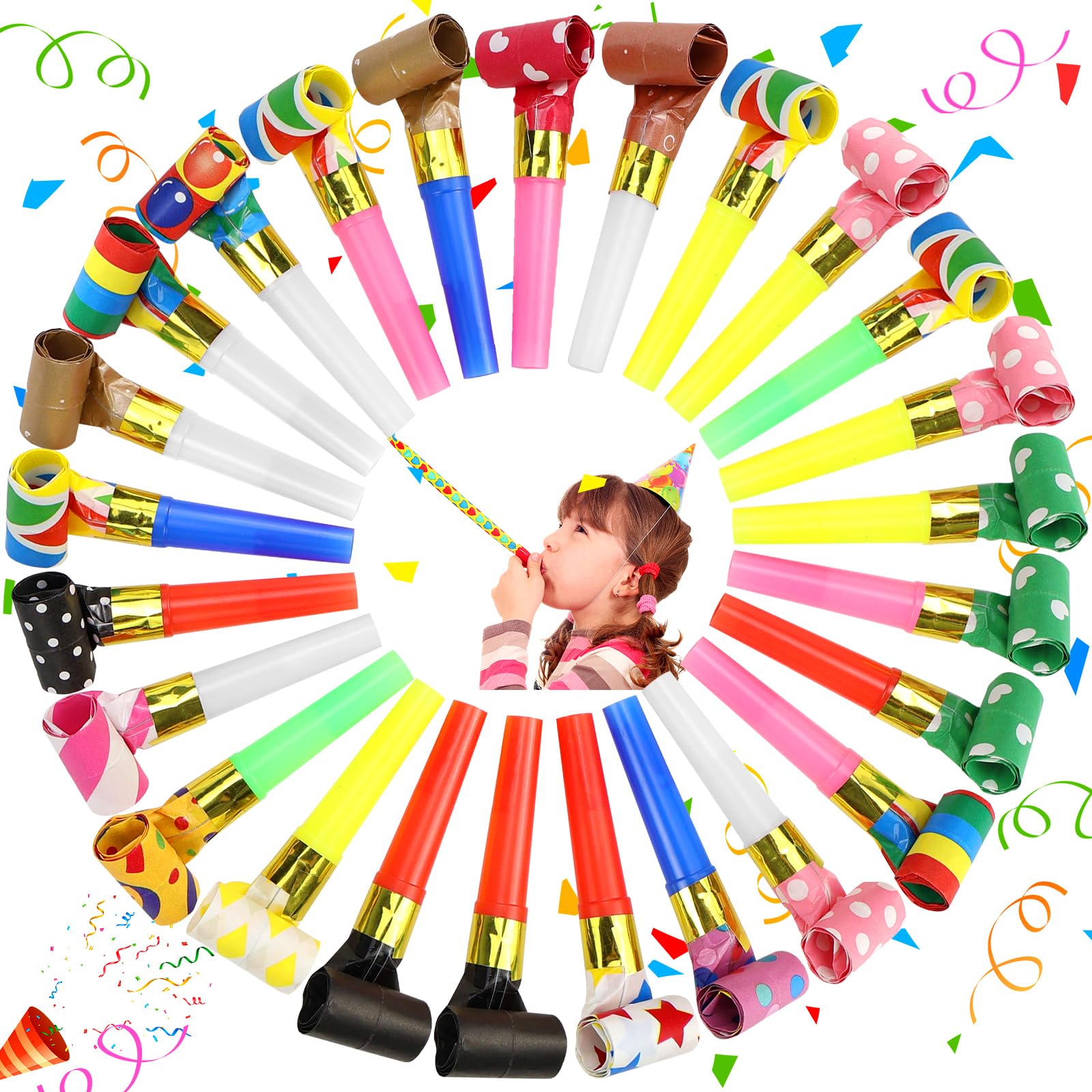 Ballonnen Meerkleurige Folie Confettie - 4stk
