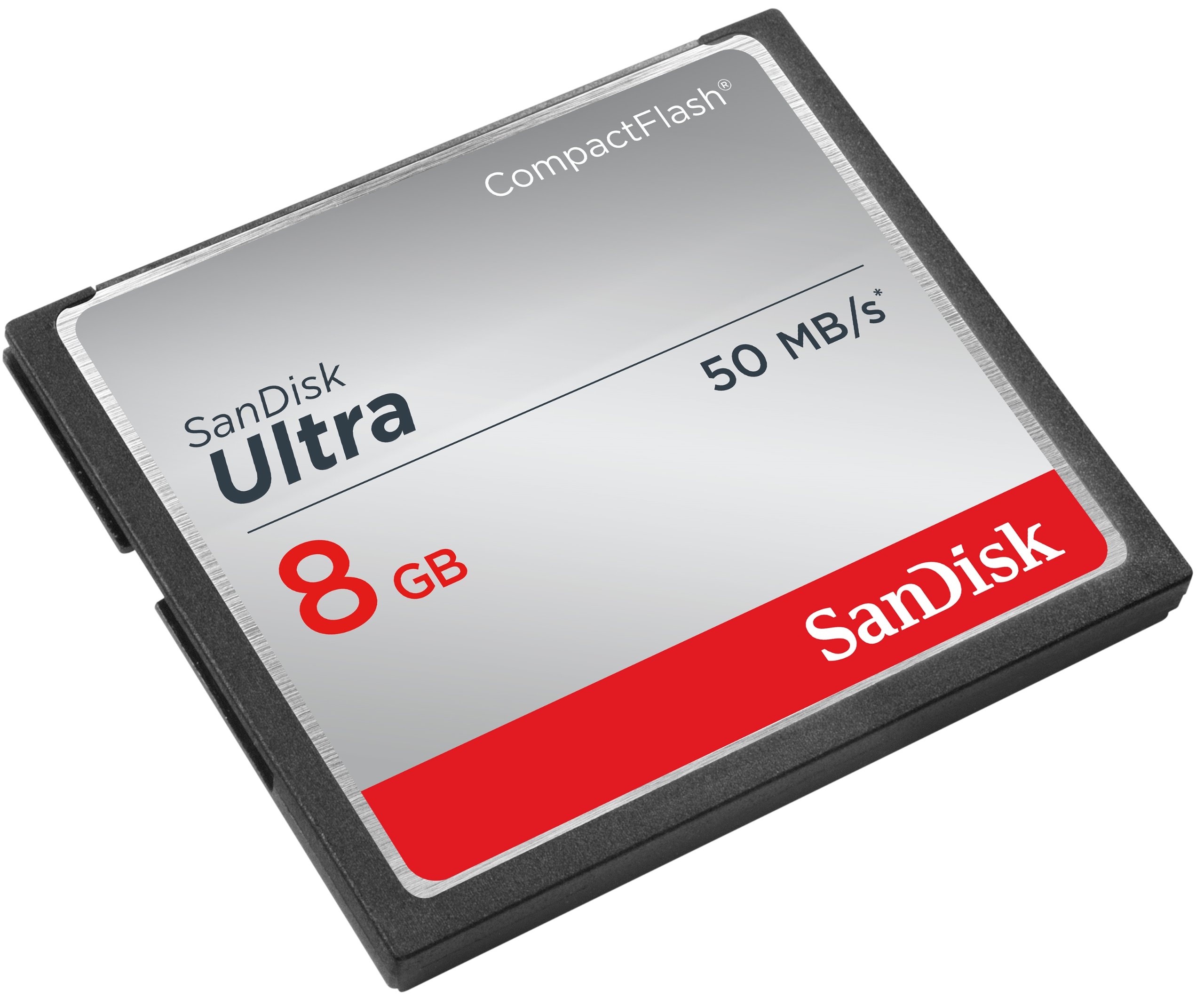 Carte mémoire CompactFlash UDMA7 SanDisk Ultra 8 Go avec une vitesse de lecture allant jusqu'à 50 Mo/s (SDCFHS-008G-G46)