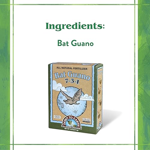 Miniatura 5 de Down To Earth All Natural Fertilizers Bat Guano 7-3-1, mini caja de 0.25 lb