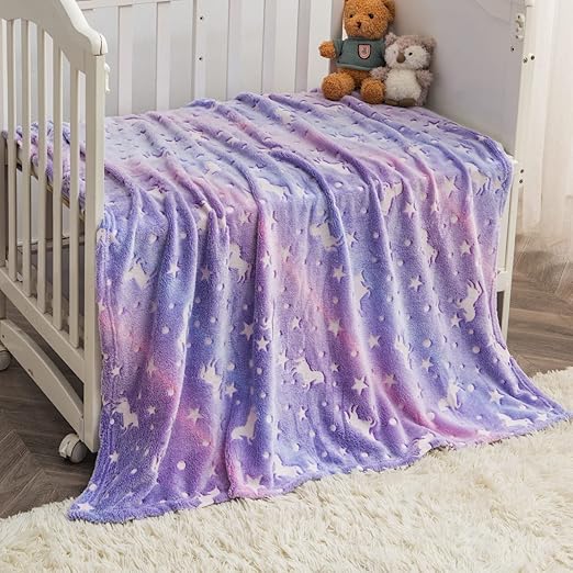 Trusmile Blanket, Glow Throw Blanket for Kids, 50