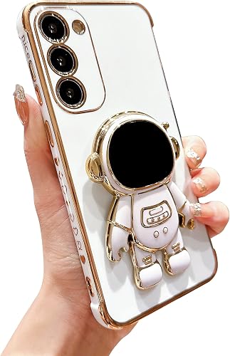 phylla Compatible with Samsung Galaxy S23 6.1" Cute Cartoon Astronaut Hidden Sta