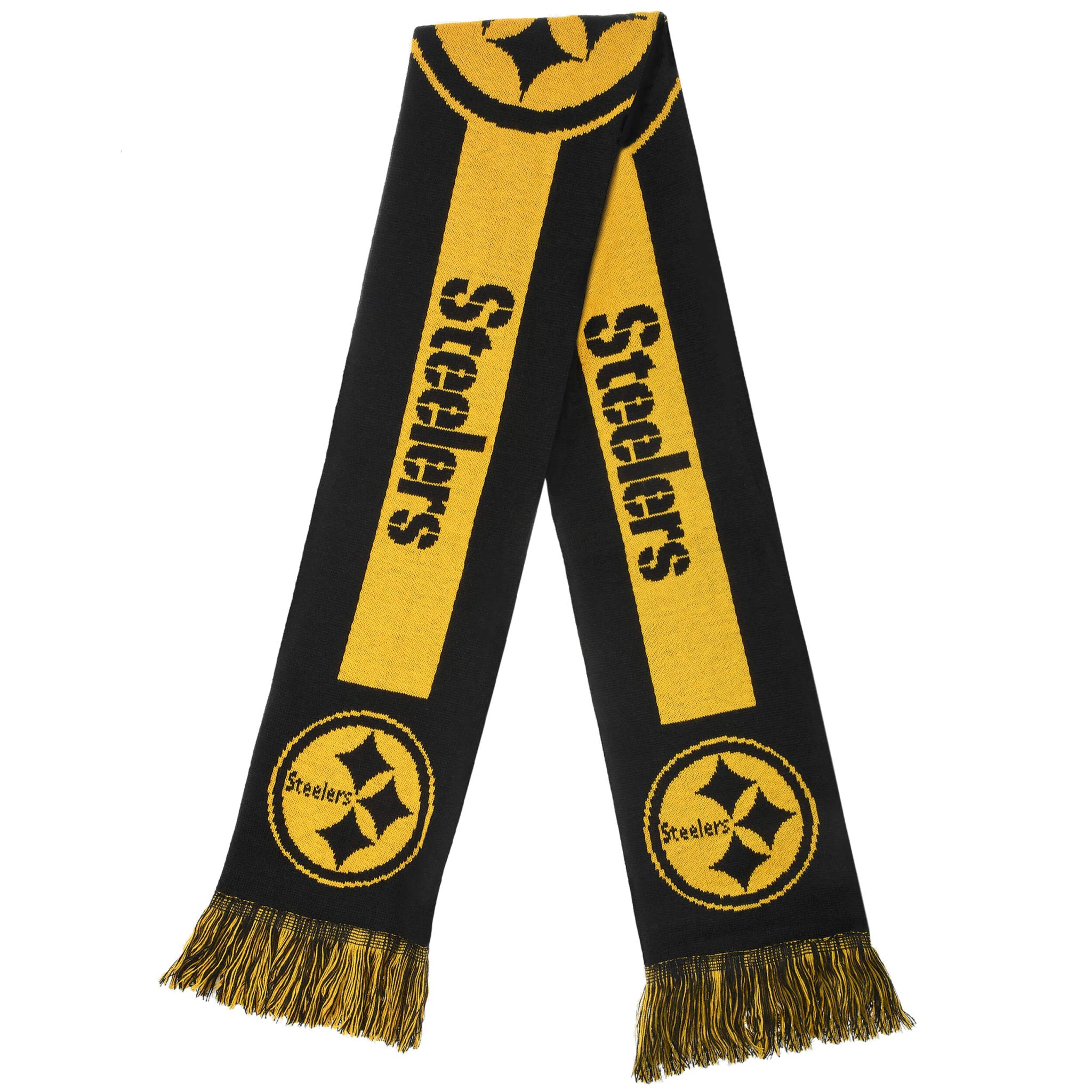 FOCO NFL Pittsburgh Steelers - 2016 Big Logo Scarf, One Size, Team Colors