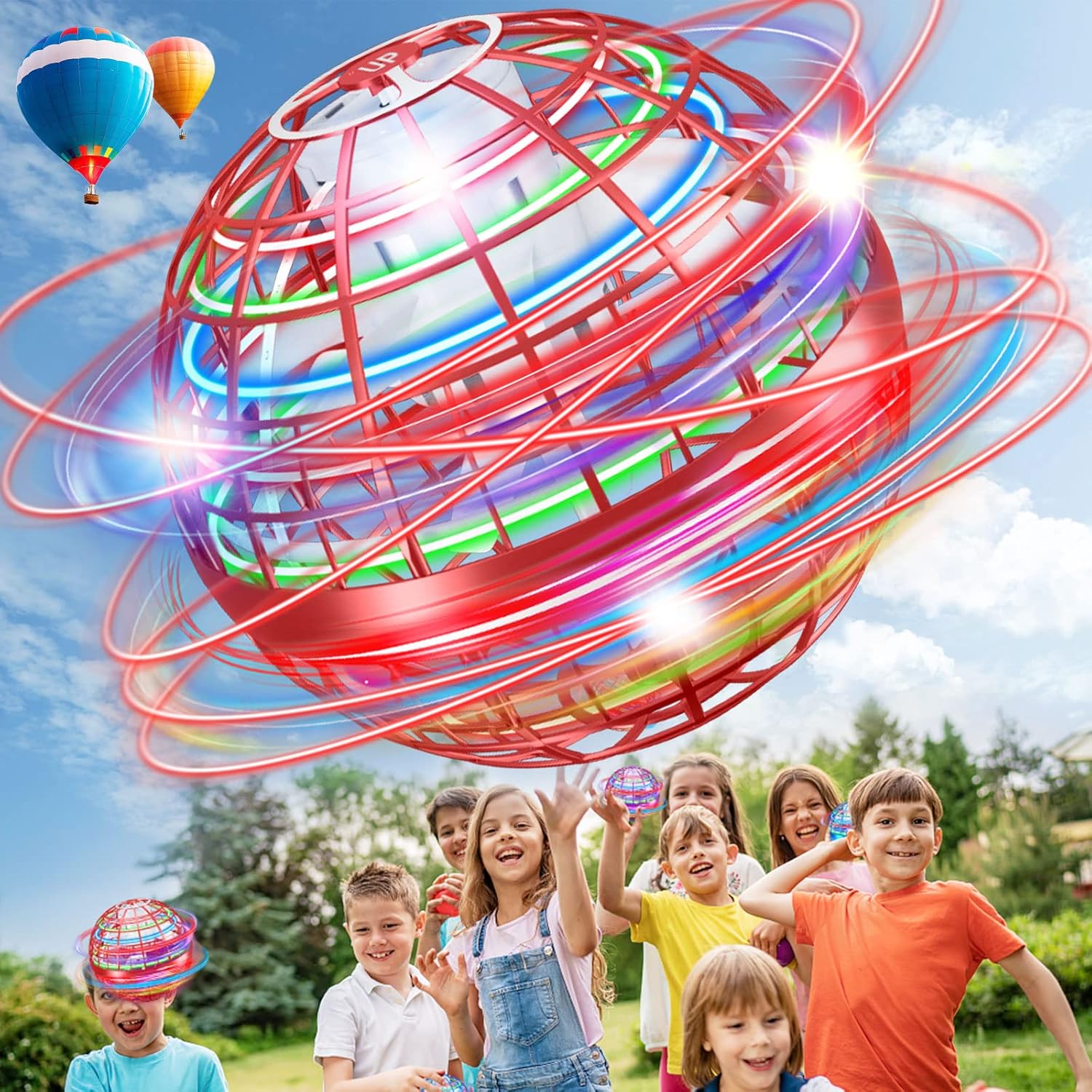 SumFun Flying Ball Toys, Flying Orb Ball Galactic Fidget