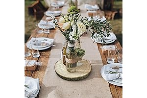 (10) Pack 12-13 inches X Large Wood Slices for Centerpieces