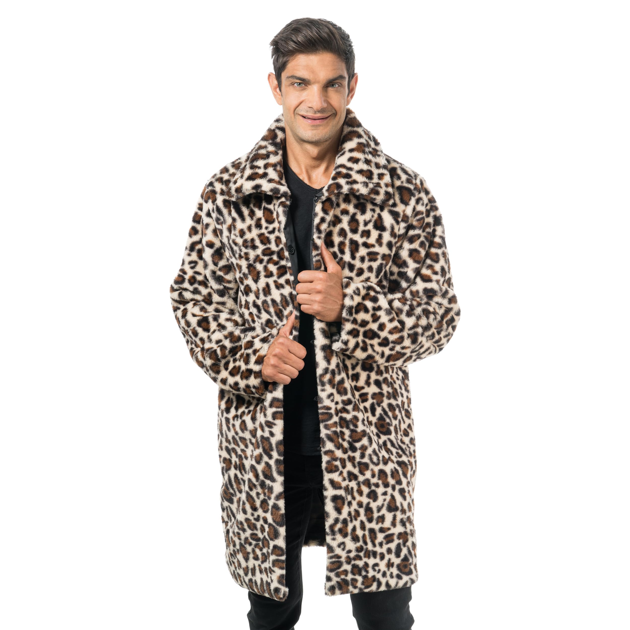 Chaks - Trench per adulti, beige, classico cappotto da detective, ispettore, per carnevale, festa a tema