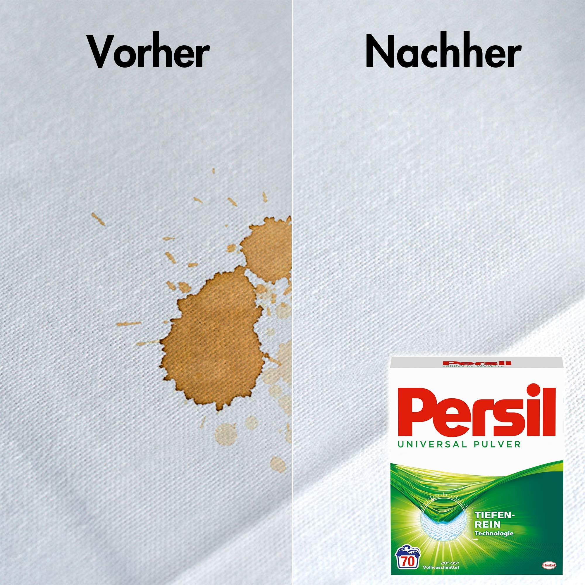 Persil Uniwersalny proszek do prania (70 cykli prania), środek piorący do czystego prania i higienicznej świeżości w pralce, efektywny od 20°C do 95°C
