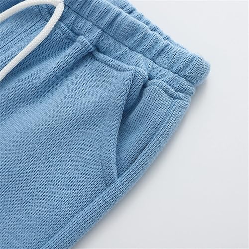 Miniatura 3 de Pantalones deportivos para bebés y niños pequeños, ropa para niños, color liso, pantalones deportivos con cintura elástica, pantalones deportivos
