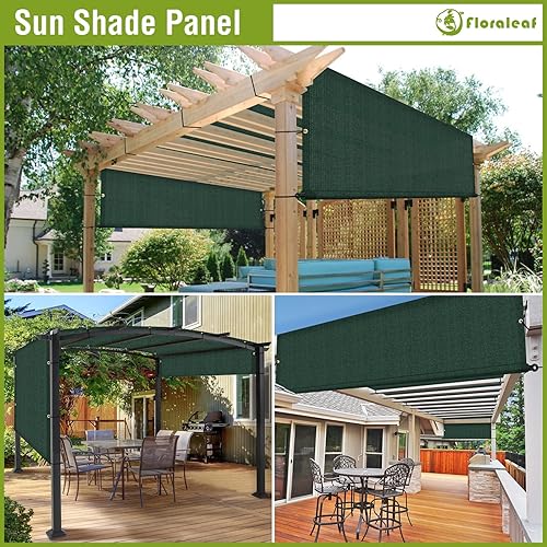 Miniatura 4 de FLORALEAF Cubierta de sombra para pérgola de 8 x 11 pies, toldo de repuesto universal para patio al aire libre, porche, patio trasero, cenador con