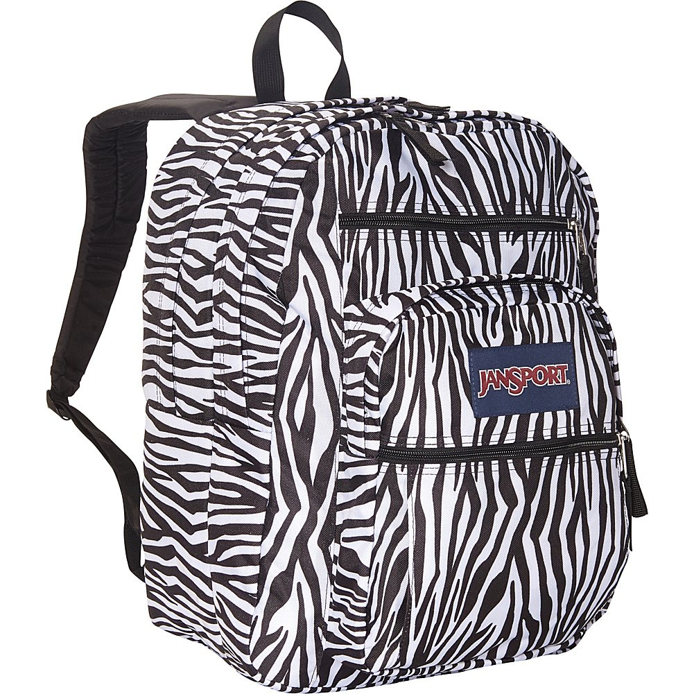 black and white striped jansport backpack JanSport Big Student Backpack Black White Zebra Stripe : Amazon.in: Fashion
