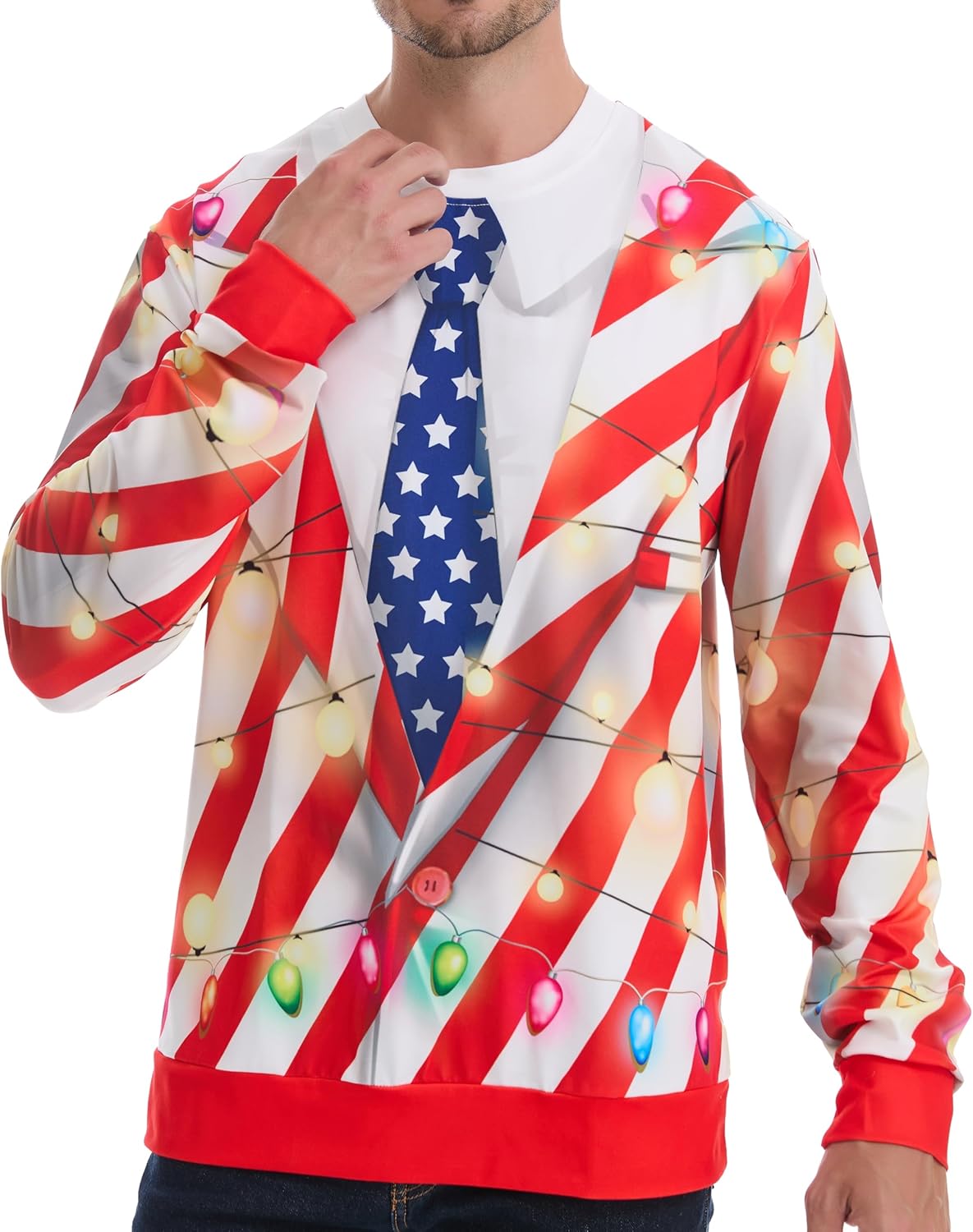 *daisysboutique* Unisex Women Men Christmas Ugly Shirt Funny Halloween 3D Effect Graphic Costume Holiday Pullover - Image 2