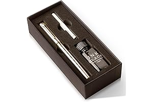 Luxury Stainless Steel Fountain Pen Gift Set: Exquisite Writing Instrument for Office and Personal Use