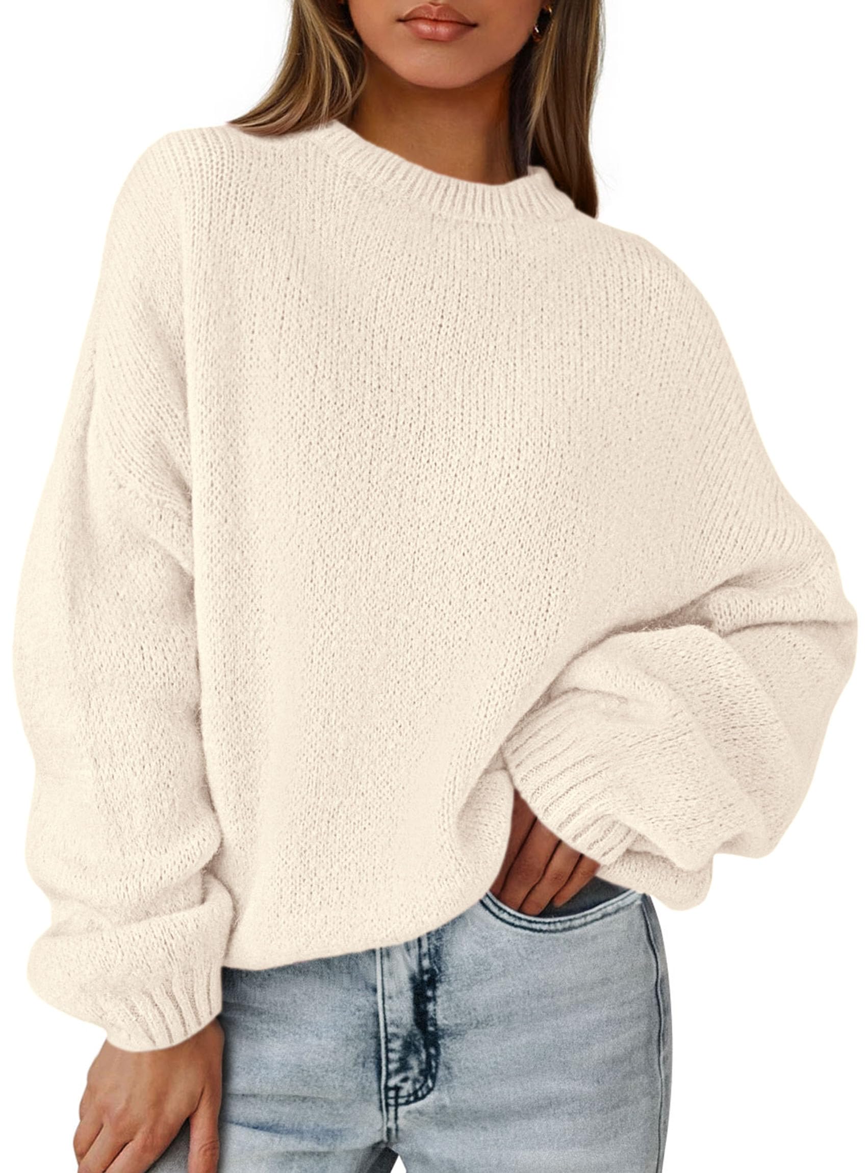 PRETTYGARDEN Oversized Chunky Knit Sweater