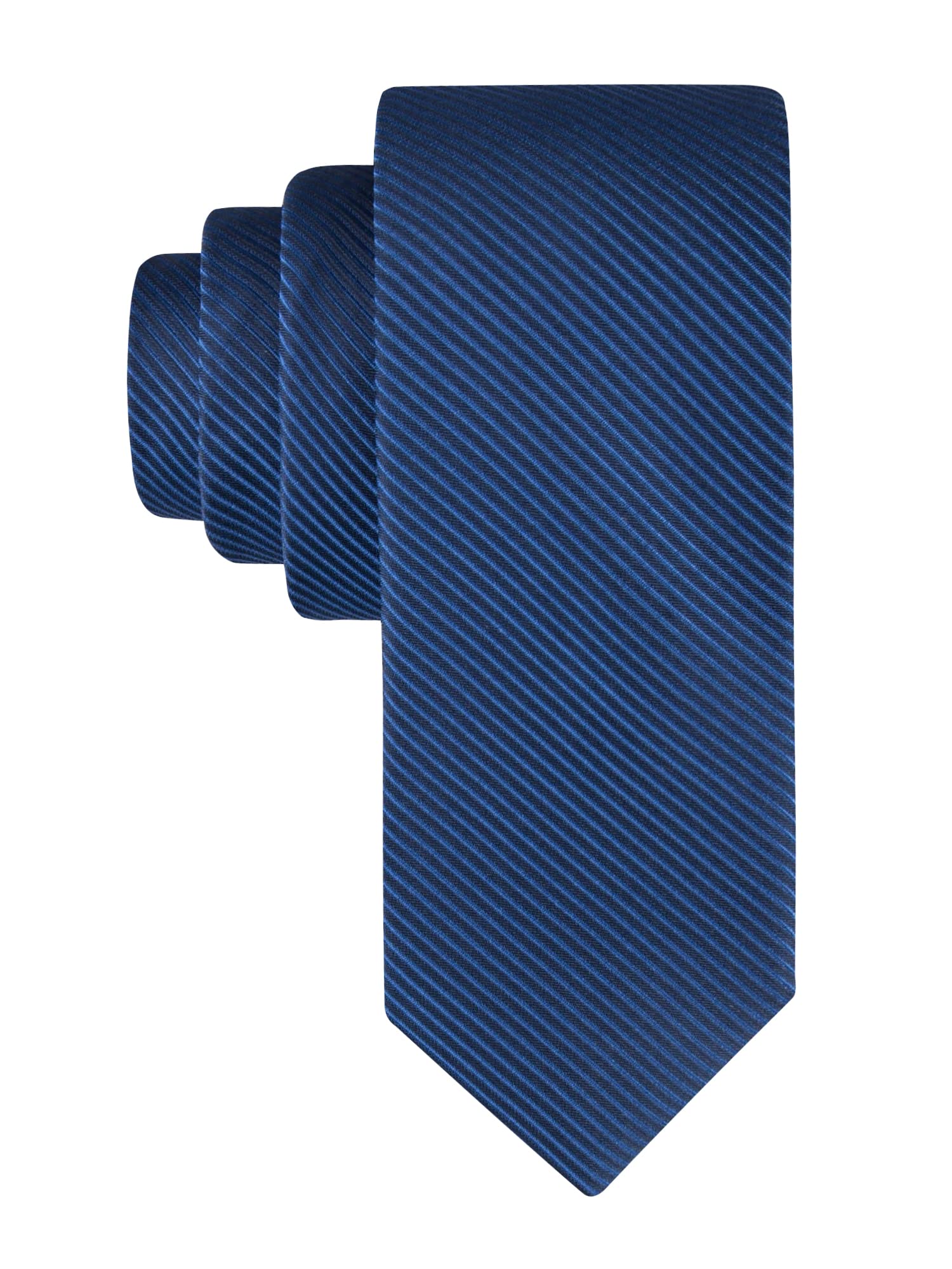Calvin Klein Men’s Navy Blue Solid and Pattern Neckties – Ties for Work, Weddings & Formalwear (Standard and Extra Long)